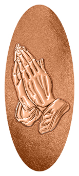 325 D516 512 CP Praying Hands Copper